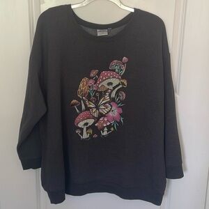 Torrid Mushroom Butterfly Sweatshirt 3